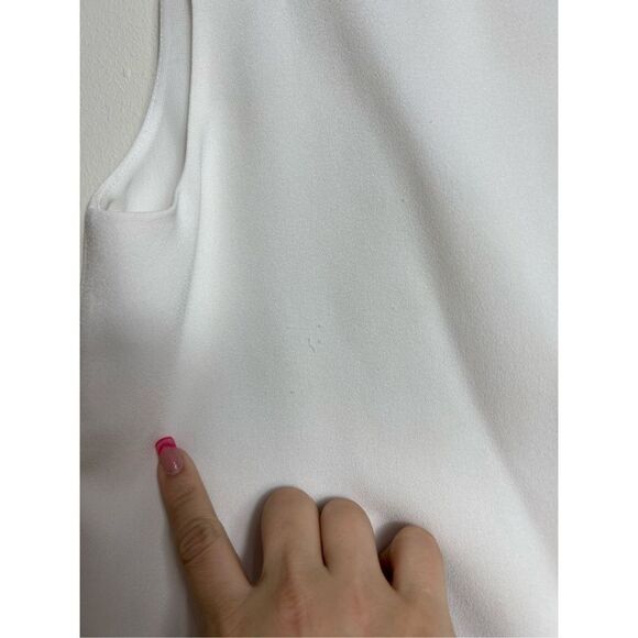 Club Monaco White Sleeveless Blouse - Picture 5 of 6